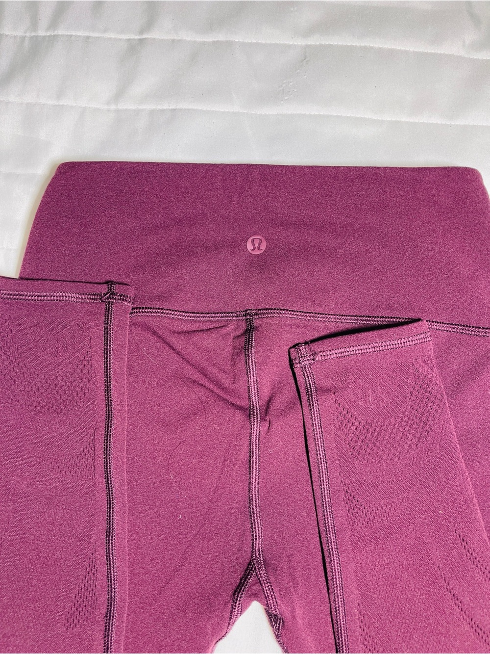 lululemon athletica Kids Seamless High-Waist Leggings in Plum